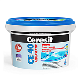 Затирка эластичная водоотталк. противогрибк. Ceresit CE 40/2 графит №16, 2 кг