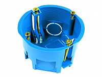 Коробка установочная СП D68х45мм, саморезы, пл.лапки, синяя, IP20 TDM