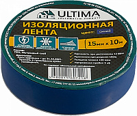 Изолента ПВХ 15мм х 20м синяя ULTIMA