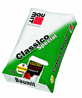 Штукатурка минеральная Baumit Classico Special 3R / Энерджи М "короед" 3мм белая, 25кг