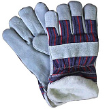 Перчатки спилковые комбинированные Ангара утепленные